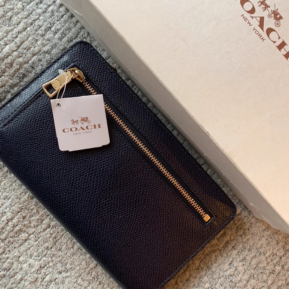 Coach wallet and removable pouch in midnight blue - Picture 4 of 4